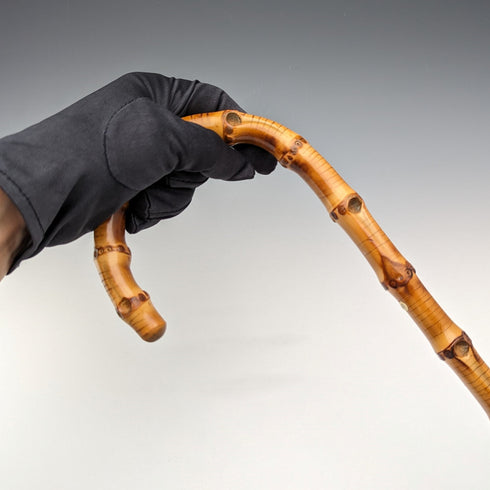 アンティーク 紳士用 バンブーステッキ 杖 91cm